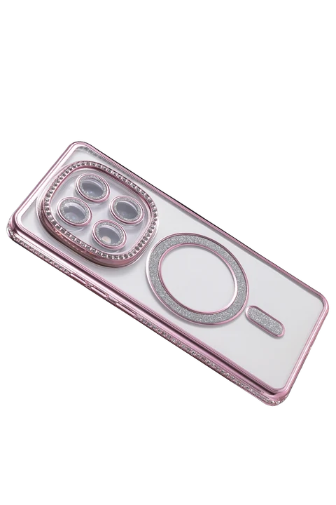 uryport Xiaomi Redmi Note 15 4G Joke Simli Magneticsafe Kılıf - Pembe
