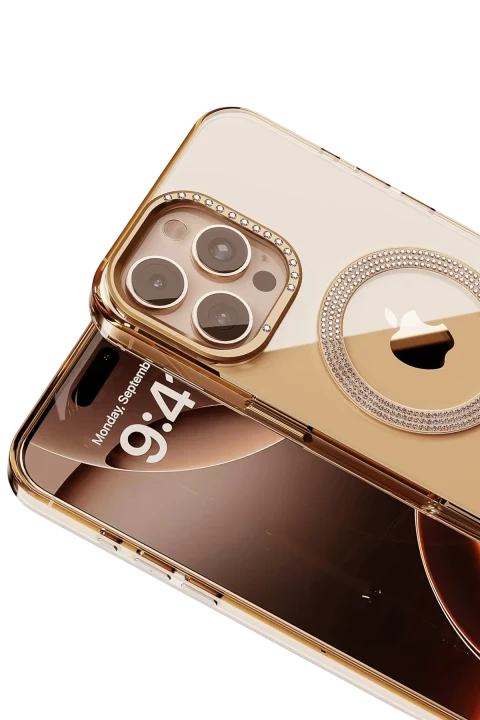 Joko Apple iPhone 16 Pro Max Tash Diamond Magsafe Kapak - Gold