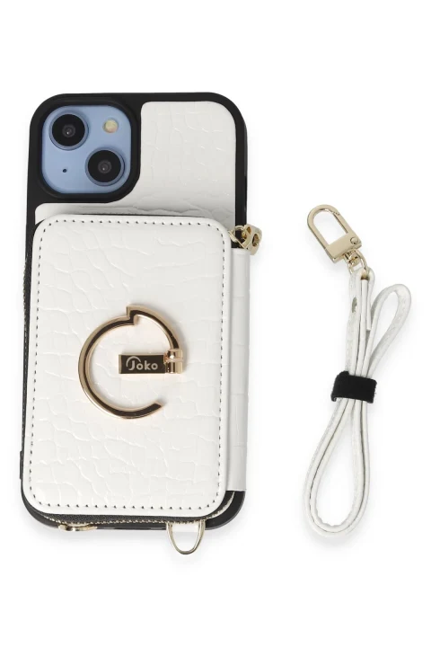 Joko Apple iPhone 14 Kılıf Ermes Kapak - Beyaz