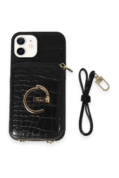 Joko Apple iPhone 11 Kılıf Ermes Kapak - Siyah