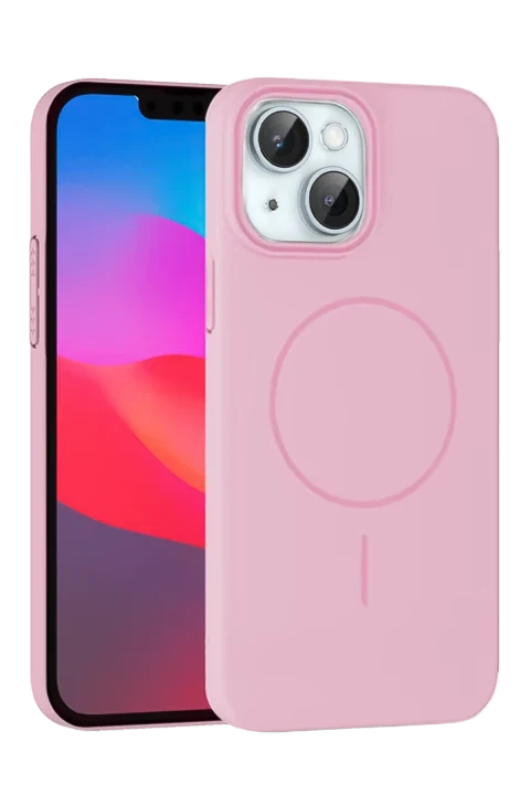 Joko Apple iPhone 15 Plus Broş Magsafe Kapak - Pembe