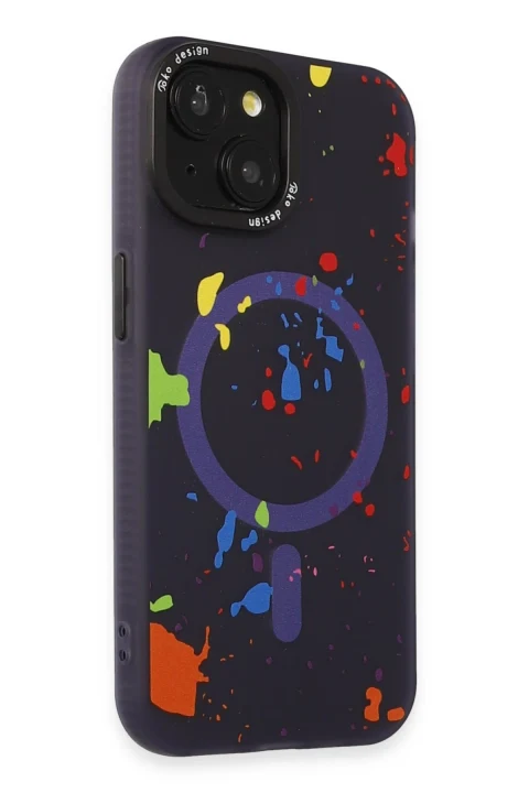 Joko Apple iPhone 15 Colorful Magsafe Kapak - Derin Mor