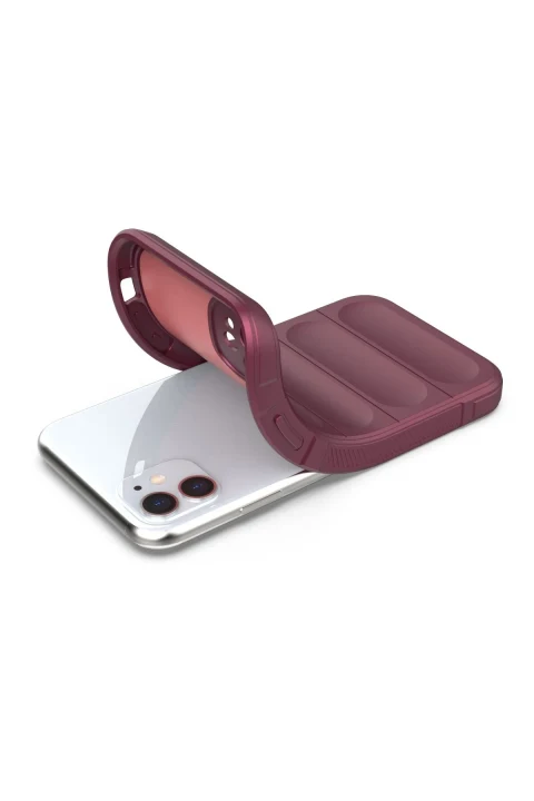 uryport Apple iPhone 11 Kılıf Optimum Silikon - Bordo