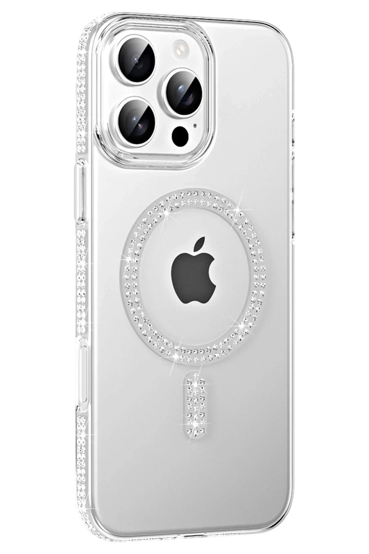 Joko Apple iPhone 16 Pro Max Move Taşlı Magsafe Kapak - Natural Grey