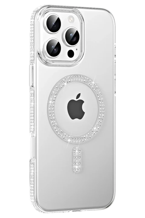Joko Apple iPhone 16 Pro Max Move Taşlı Magsafe Kapak - Natural Grey