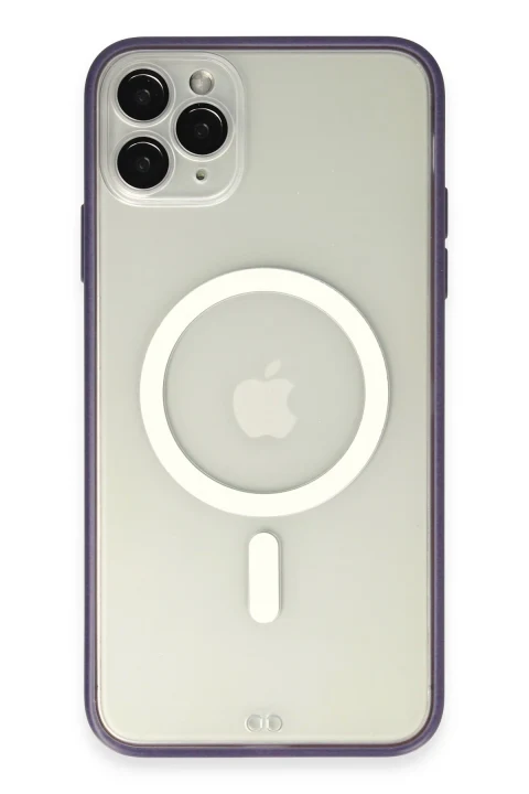 uryport Apple iPhone 11 Pro Kılıf Grand Magneticsafe Kapak - Mor
