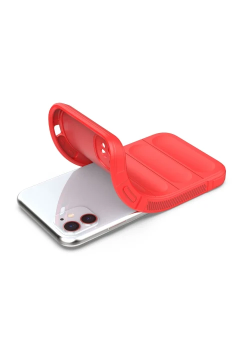 uryport Apple iPhone 11 Kılıf Optimum Silikon - Kırmızı