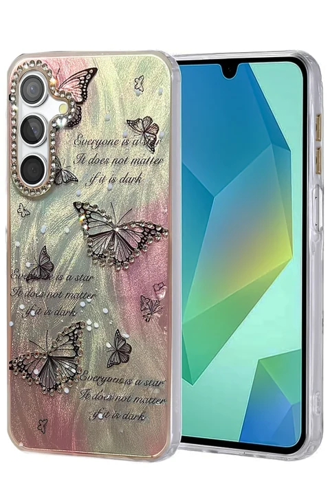uryport Samsung Galaxy A16 5G Kılıf Blade Aynalı Desenli Kapak - Desen 6