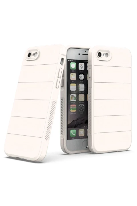uryport Apple iPhone 7 Kılıf Optimum Silikon - Krem