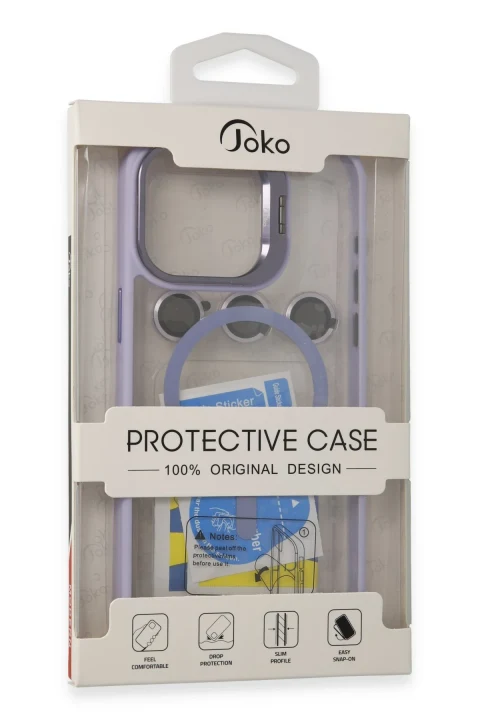 Joko Apple iPhone 15 Pro Max Kılıf Roblox Lens Magsafe Standlı Kapak - Siyah