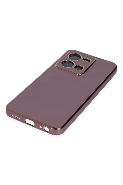 uryport Vivo Y35 Kılıf Volet Silikon - Mor