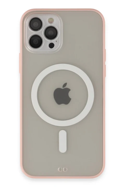 uryport Apple iPhone 12 Pro Max Kılıf Grand Magneticsafe Kapak - Pembe