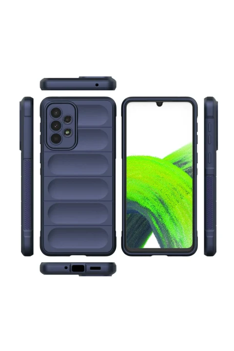 uryport Samsung Galaxy A33 5G Kılıf Optimum Silikon - Lacivert
