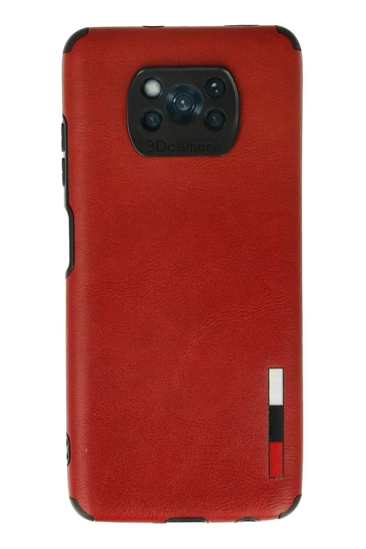 uryport Xiaomi Pocophone X3 Kılıf Loop Deri Silikon - Kırmızı