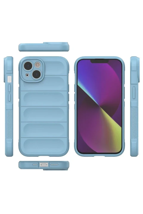 uryport Apple iPhone 13 Kılıf Optimum Silikon - Sky Blue