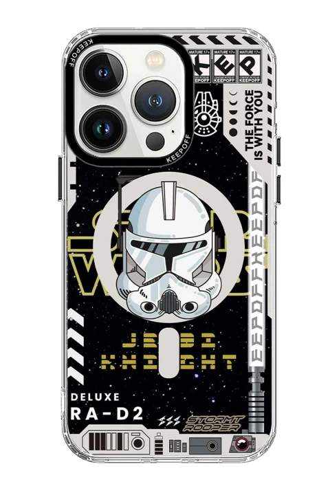 Keep Off Apple iPhone 15 Pro Max DNA Magsafe Kapak - Jedi Knight