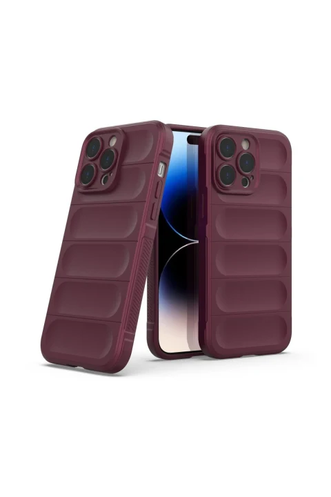 uryport Apple iPhone 14 Pro Max Kılıf Optimum Silikon - Bordo