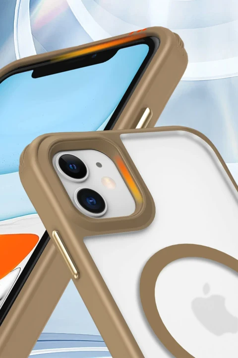 uryport Apple iPhone 11 Kılıf Enka Magsafe Silikon Kılıf - Lacivert