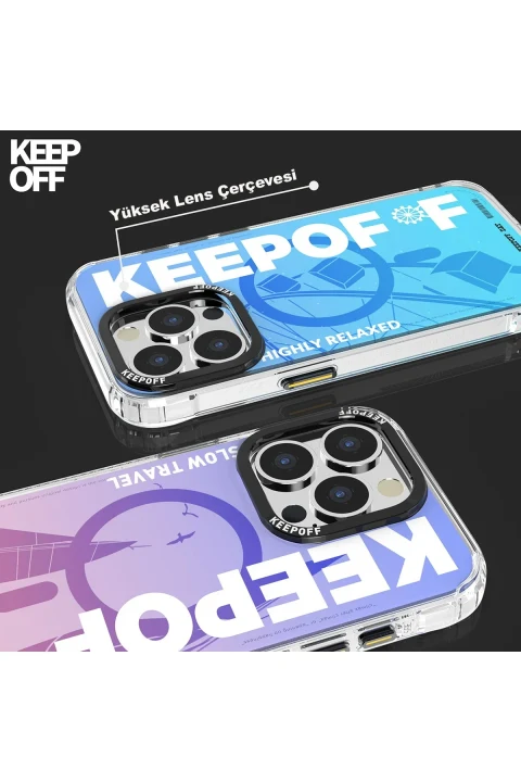 Keep Off Apple iPhone 15 Pro Summer Travel Magsafe Kapak - Quiet Wandering