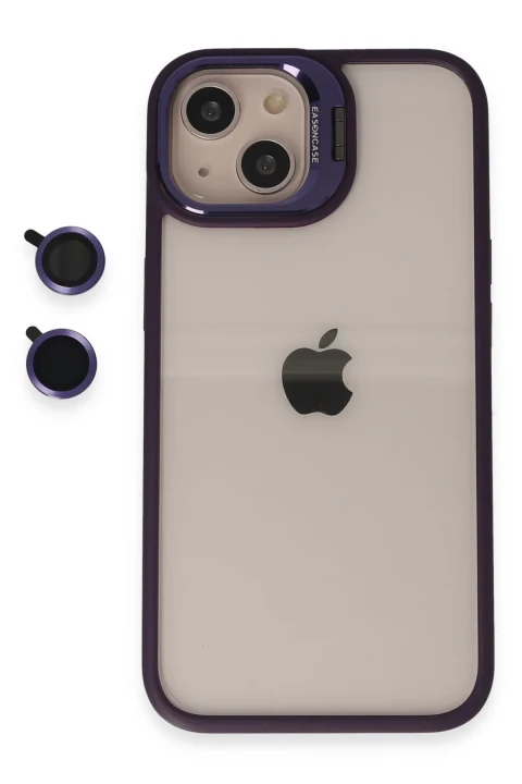 Joko Apple iPhone 15 Kılıf Roblox Lens Standlı Kapak - Derin Mor