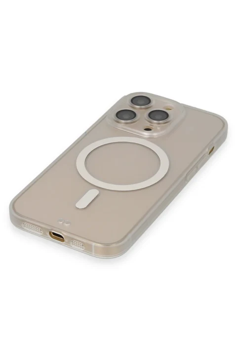 uryport Apple iPhone 13 Pro Kılıf Grand Magneticsafe Kapak - Şeffaf