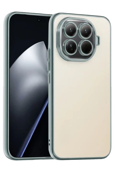 uryport Xiaomi Mi 15T Pro Razer Lensli Silikon - Gümüş
