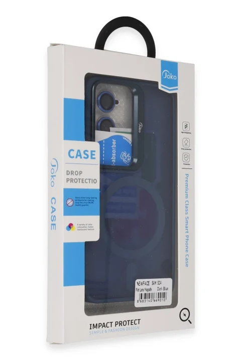 Joko Samsung Galaxy S24 Plus Flet Lens Magsafe Kapak - Lacivert