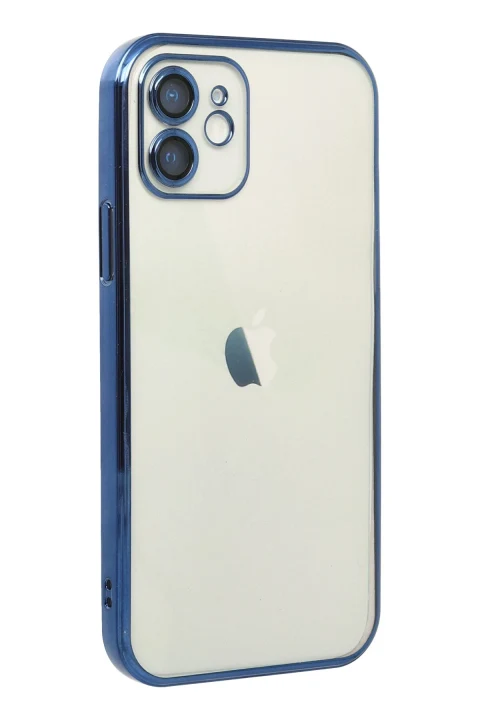 uryport Apple iPhone 11 Kılıf Razer Lensli Silikon - Lacivert