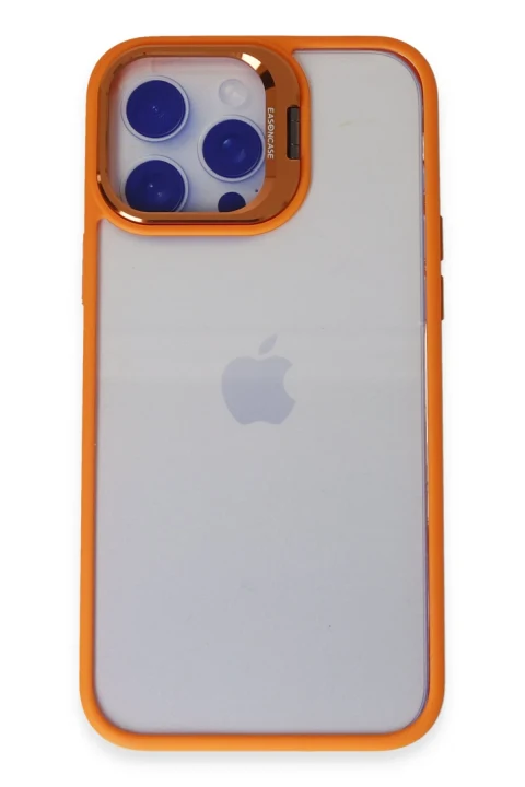 Joko Apple iPhone 15 Pro Kılıf Roblox Lens Standlı Kapak - Turuncu