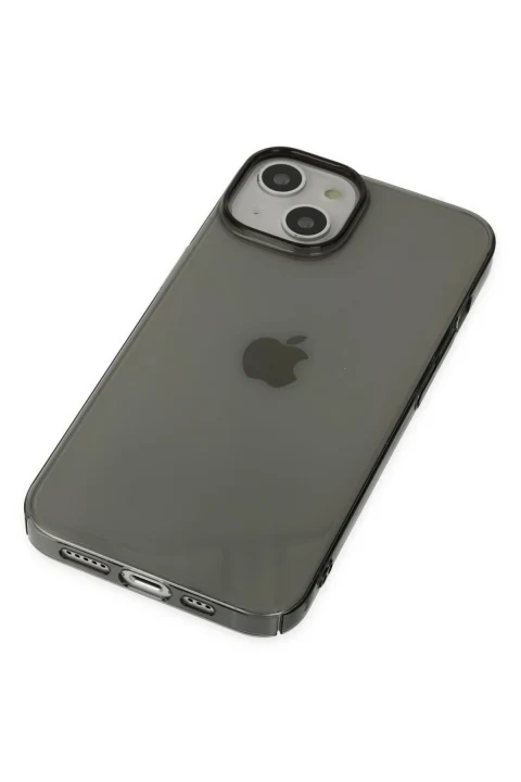 uryport Apple iPhone 14 Kılıf Pc Sert Şeffaf Kapak - Siyah