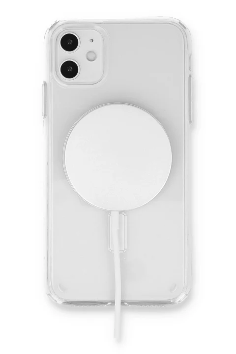 uryport Apple iPhone 11 Kılıf Pc Real Magsafe Kapak - Şeffaf