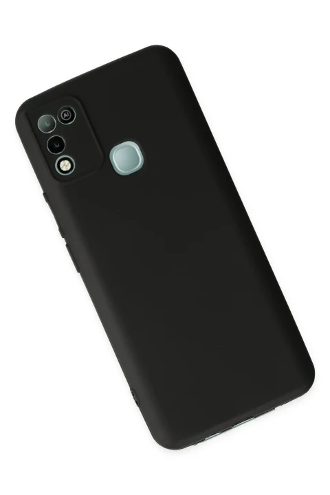 uryport İnfinix Hot 10 Play Kılıf First Silikon - Siyah
