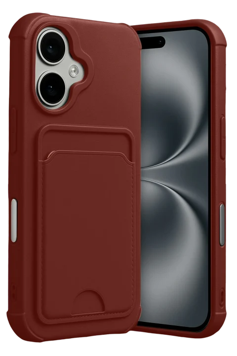 uryport Apple iPhone 17 Kelvin Kartvizitli Silikon - Bordo