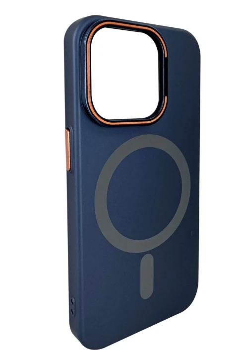 Joko Apple iPhone 15 Pro Max Drago Lens Standlı Magsafe Kapak - Lacivert