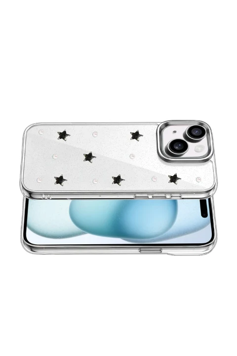 uryport Apple iPhone 15 Plus Fiyonk Desenli Kapak - Desen 7