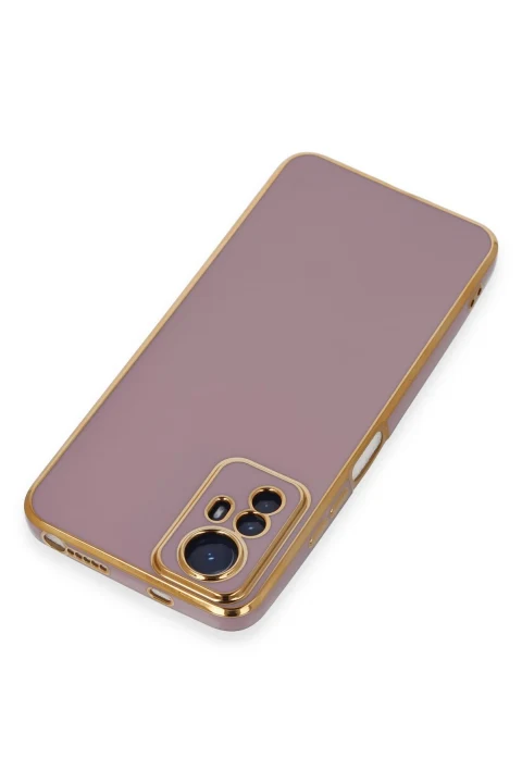 uryport Xiaomi Redmi Note 12S Kılıf Volet Silikon - Mor