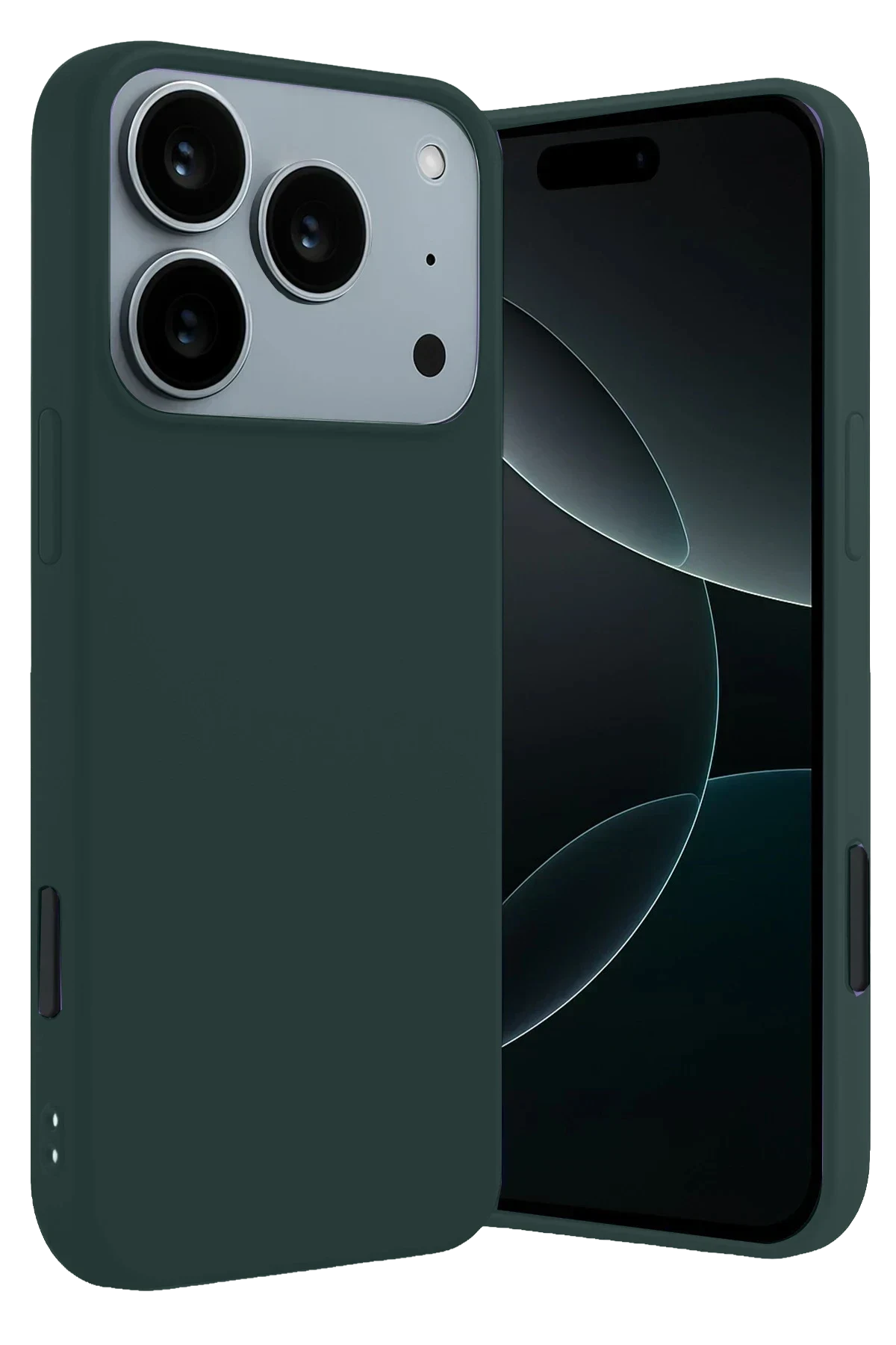 uryport Apple iPhone 18 Pro Max First Silikon - Koyu Yeşil