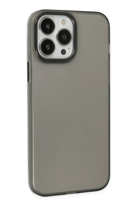 uryport Apple iPhone 13 Pro Kılıf Modos Metal Kapak - Siyah