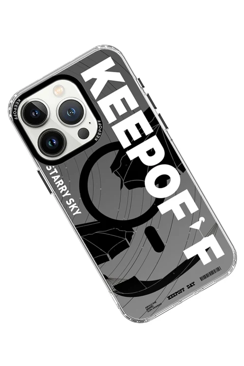 Keep Off Apple iPhone 15 Pro Summer Travel Magsafe Kapak - Starry Night