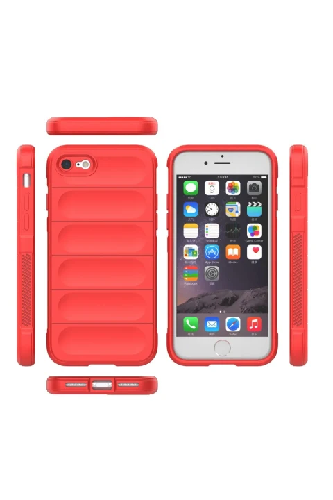 uryport Apple iPhone 7 Kılıf Optimum Silikon - Kırmızı