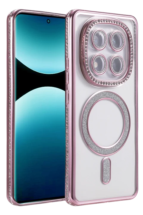 uryport Xiaomi Redmi Note 15 4G Joke Simli Magneticsafe Kılıf - Pembe