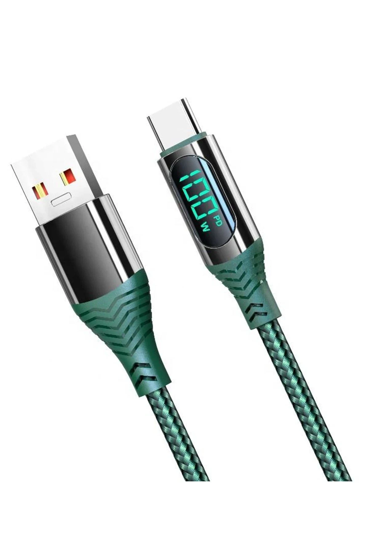 Konfulon DC45 100W 5A Type-C Kablo - Yeşil