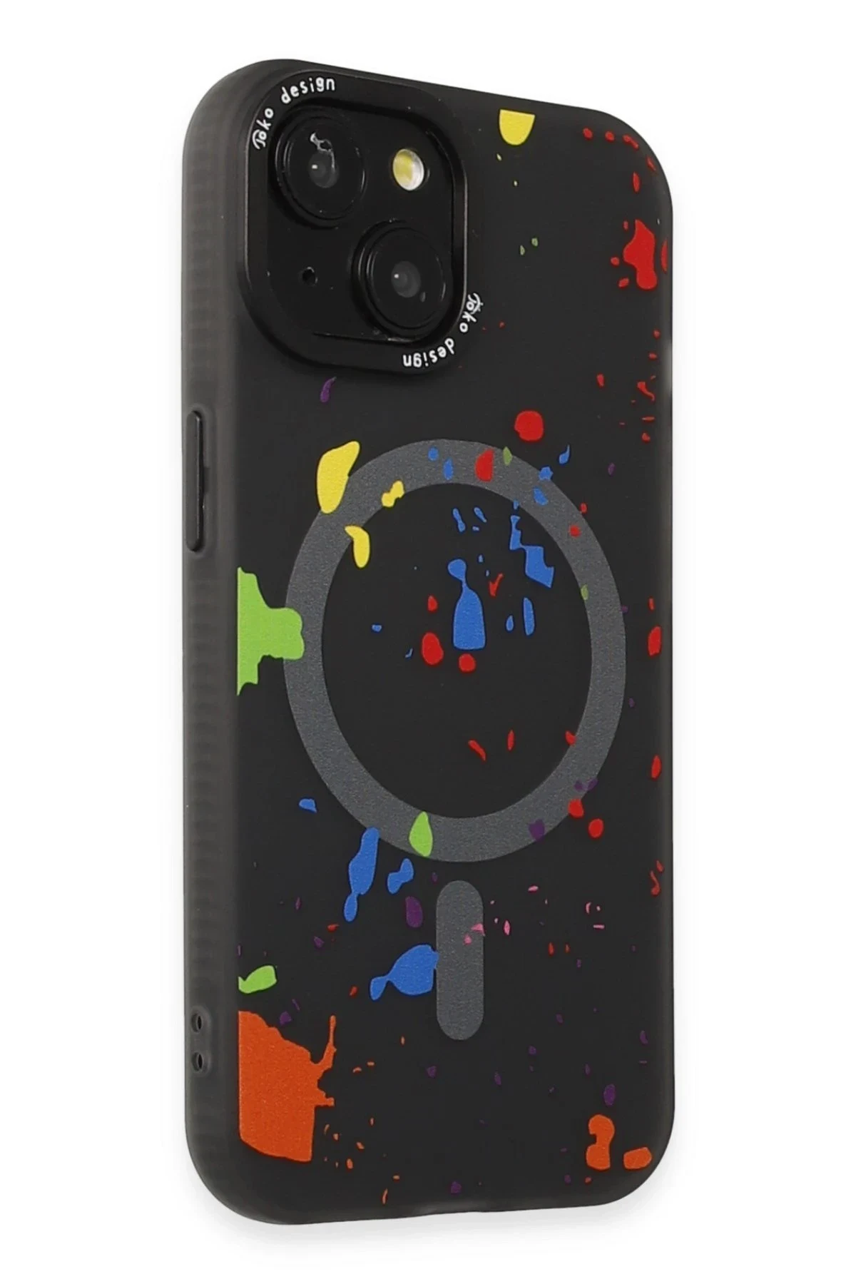 Joko Apple iPhone 15 Colorful Magsafe Kapak - Siyah
