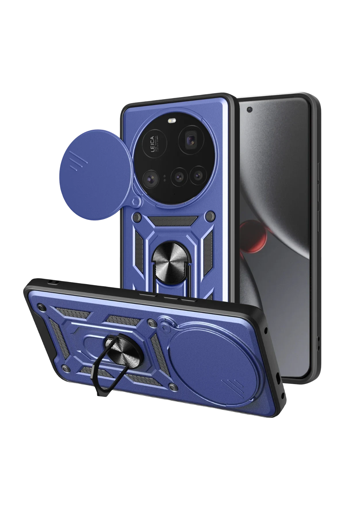 uryport Xiaomi Mi 15 Ultra Kılıf Pars Lens Yüzüklü Silikon - Lacivert