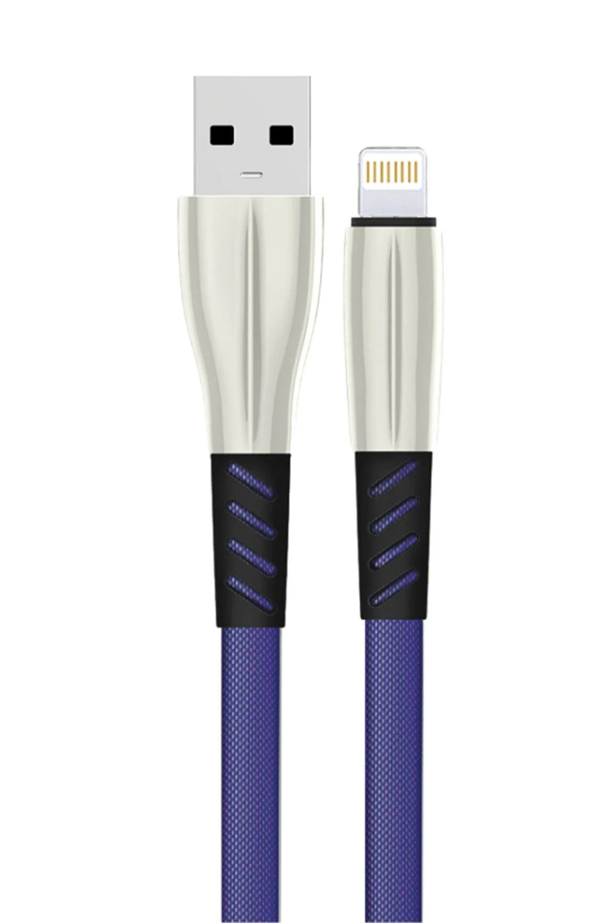 Konfulon S89 Metal Uçlu Lightning Kablo iphone Uyumlu 1M 2.4A - Mavi