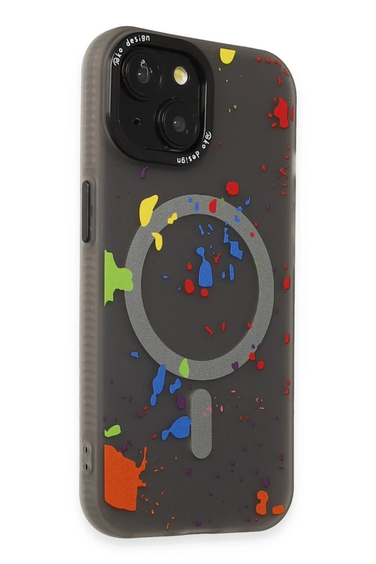 Joko Apple iPhone 15 Colorful Magsafe Kapak - Titan Gri