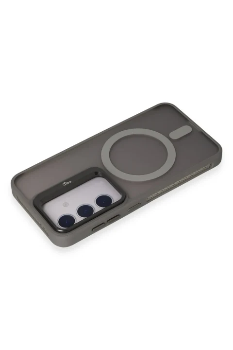 Joko Samsung Galaxy S24 Plus Flet Lens Magsafe Kapak - Gri