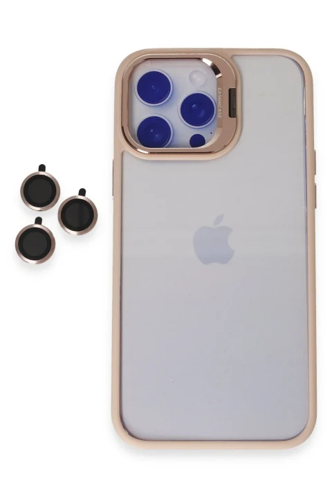 Joko Apple iPhone 14 Pro Max Kılıf Roblox Lens Standlı Kapak - Pudra