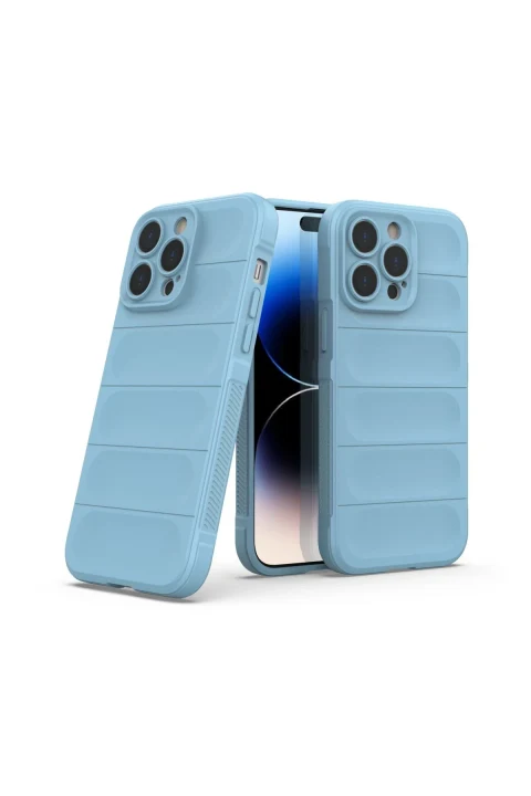 uryport Apple iPhone 14 Pro Max Kılıf Optimum Silikon - Sky Blue