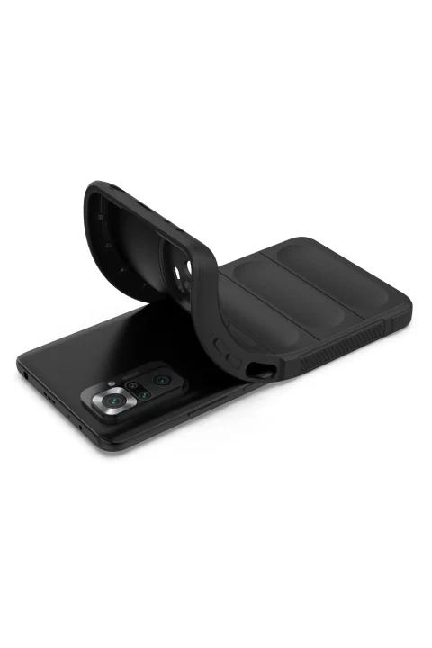 uryport Xiaomi Redmi Note 10 Pro Kılıf Optimum Silikon - Siyah